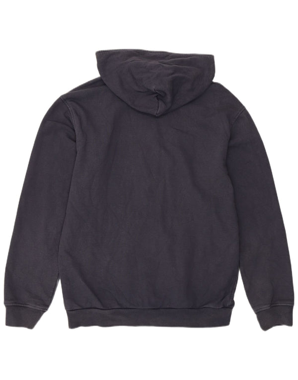 Adidas Mens Hoodie Jumper Médio Azul Marinho Algodão