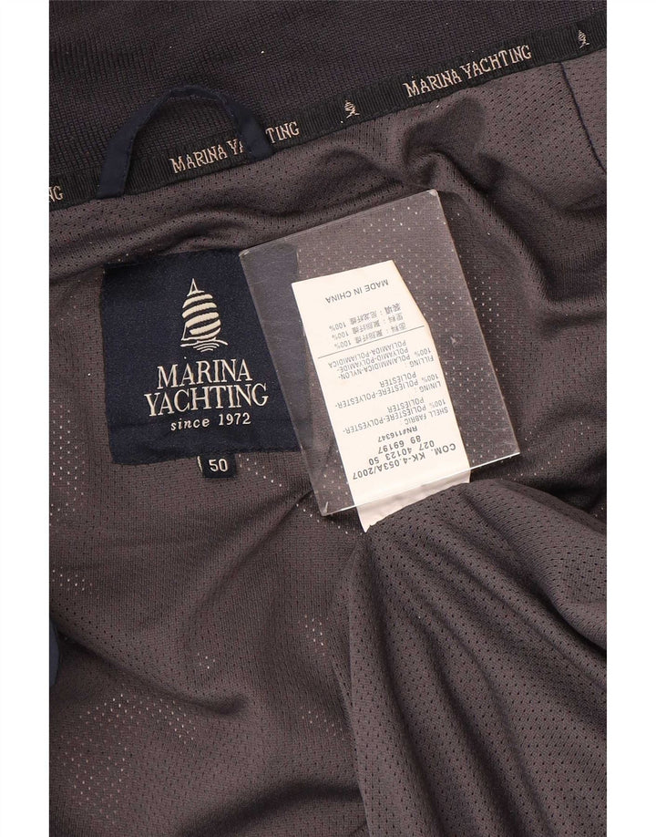 Jaqueta de chuva masculina Marina Yachting IT 50 grande poliéster azul marinho