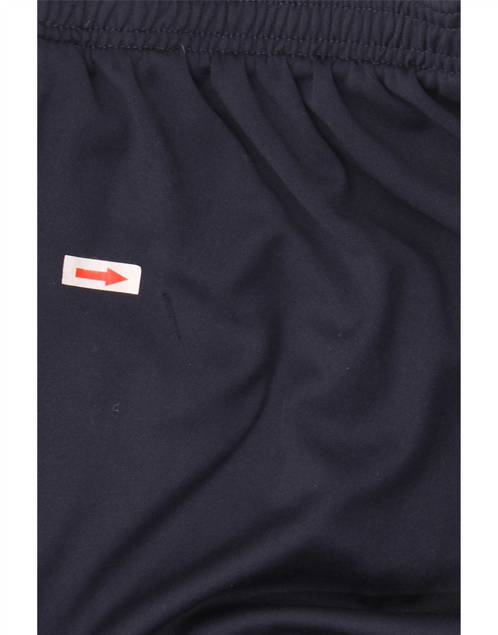Calça de treino masculina Nike Dri Fit médio azul marinho colorblock poliéster