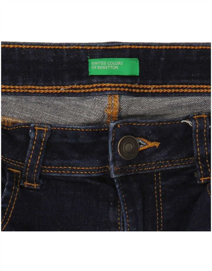 Calça jeans skinny feminina BENETTON W28 L30 azul marinho poliéster