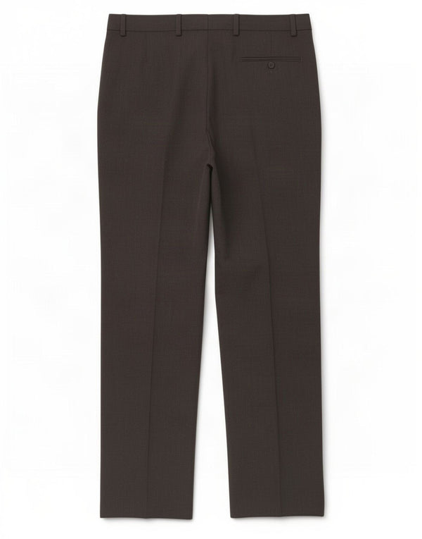 Calça casual masculina Marks & Spencer de ajuste regular W38 L33 cinza poliéster