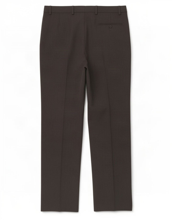 Calça casual masculina Marks & Spencer de ajuste regular W38 L33 cinza poliéster
