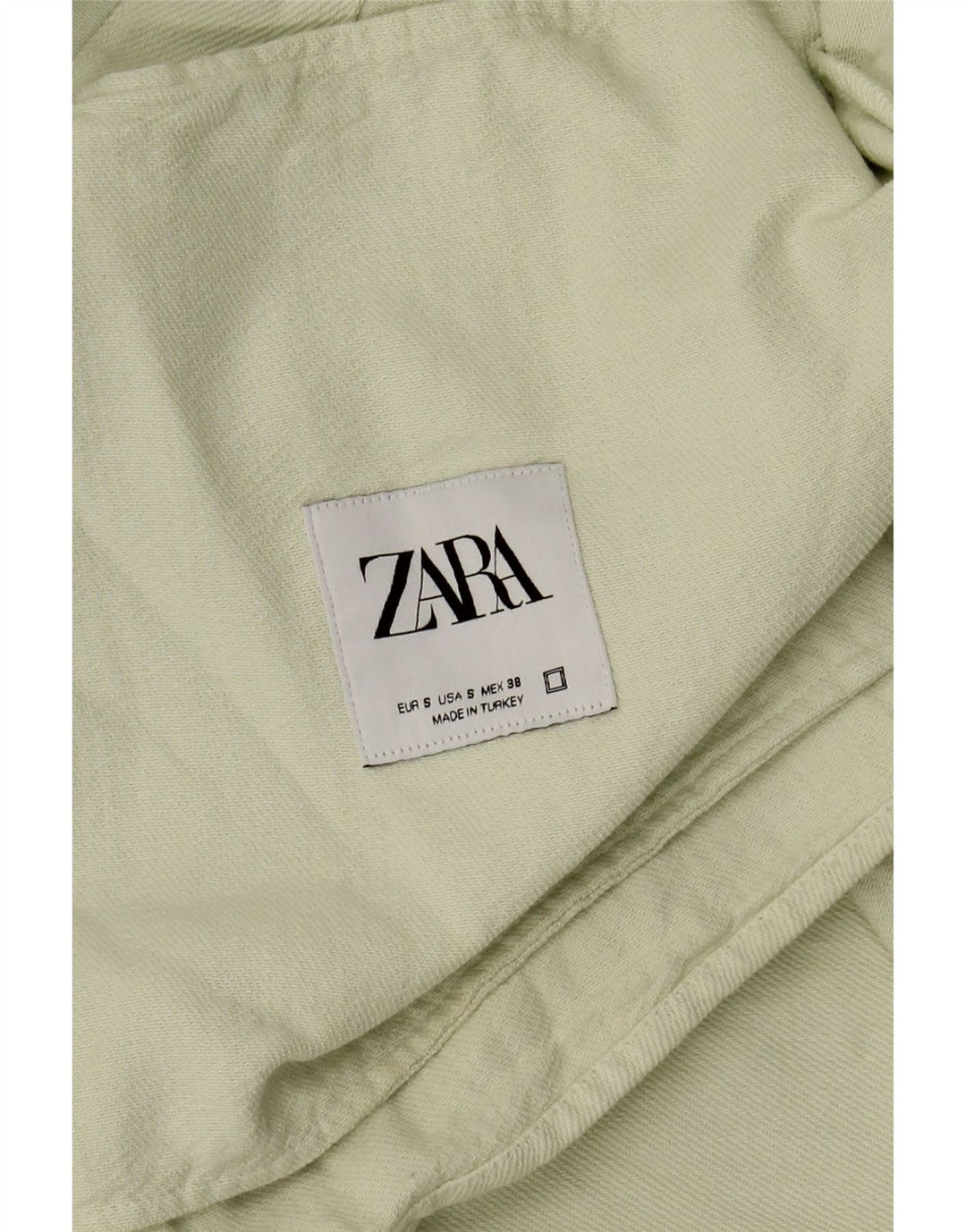 Zara Camisa Masculina Pequena Verde
