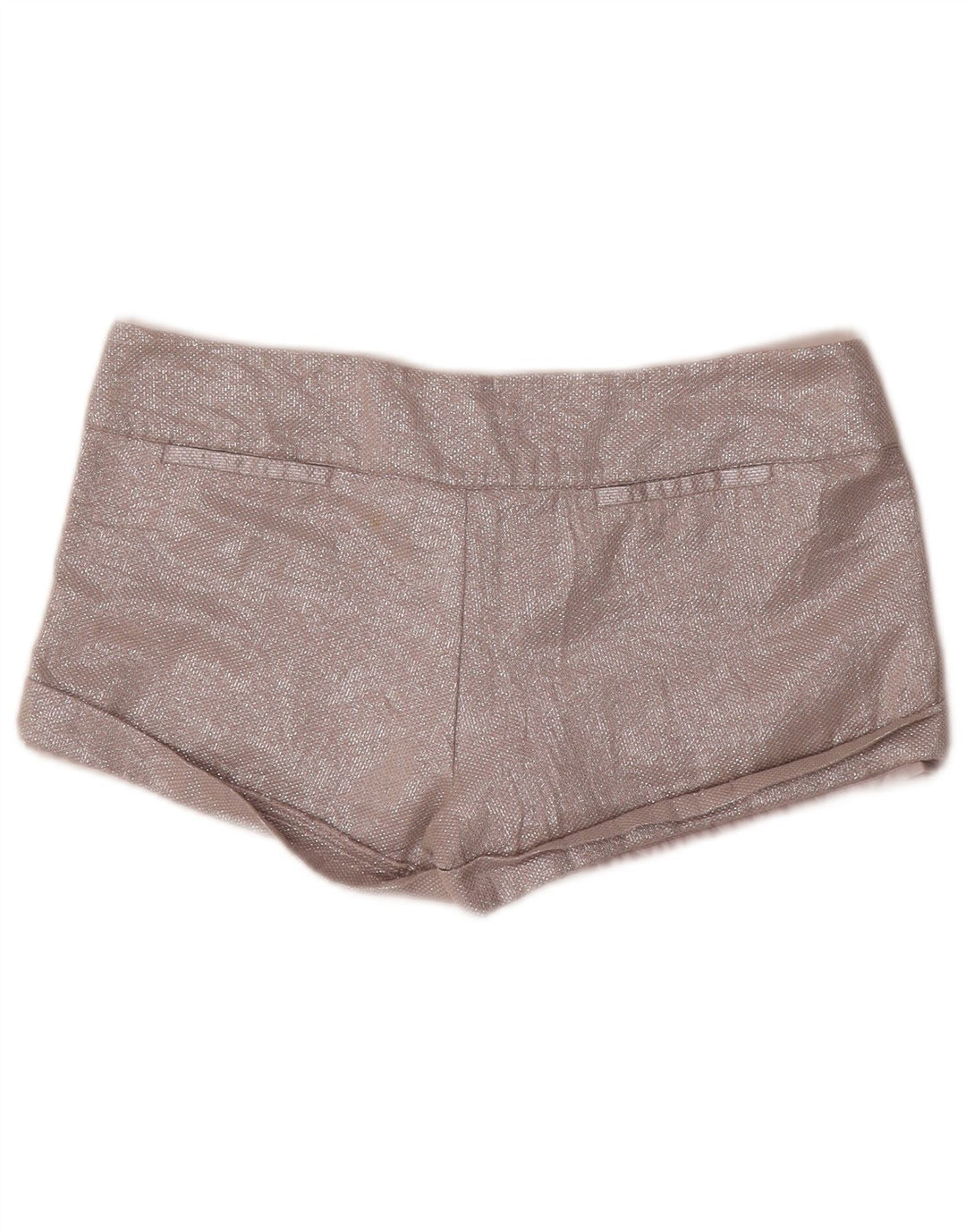 Zara Womens Trafaluc Hot Pants EU 40 Médio W30 Algodão Prateado