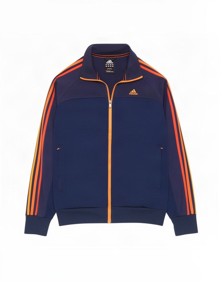 Adidas Mens Treino Top Jacket Pequeno Poliéster Azul Marinho