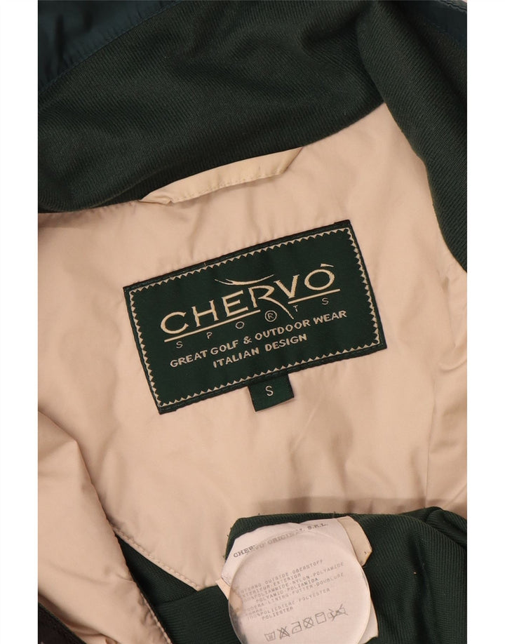 Jaqueta corta-vento masculina Chervo Graphic UK 36 pequeno bloco colorido verde