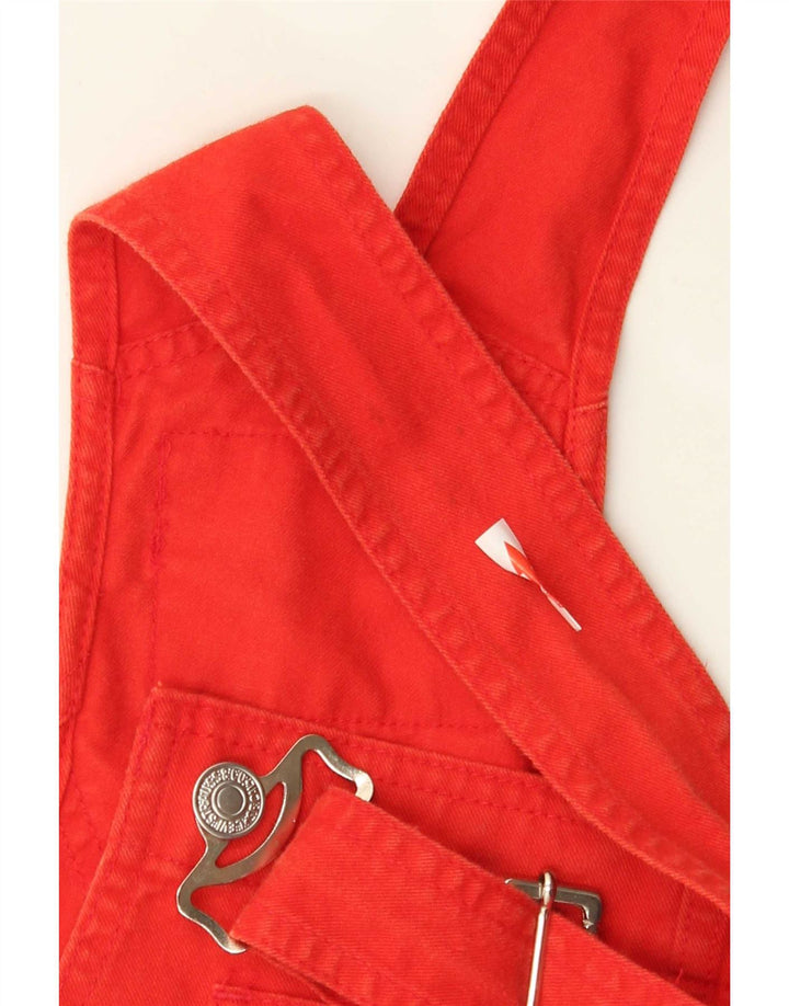 Shorts jeans feminino Levi's Dungarees grande W36 algodão vermelho