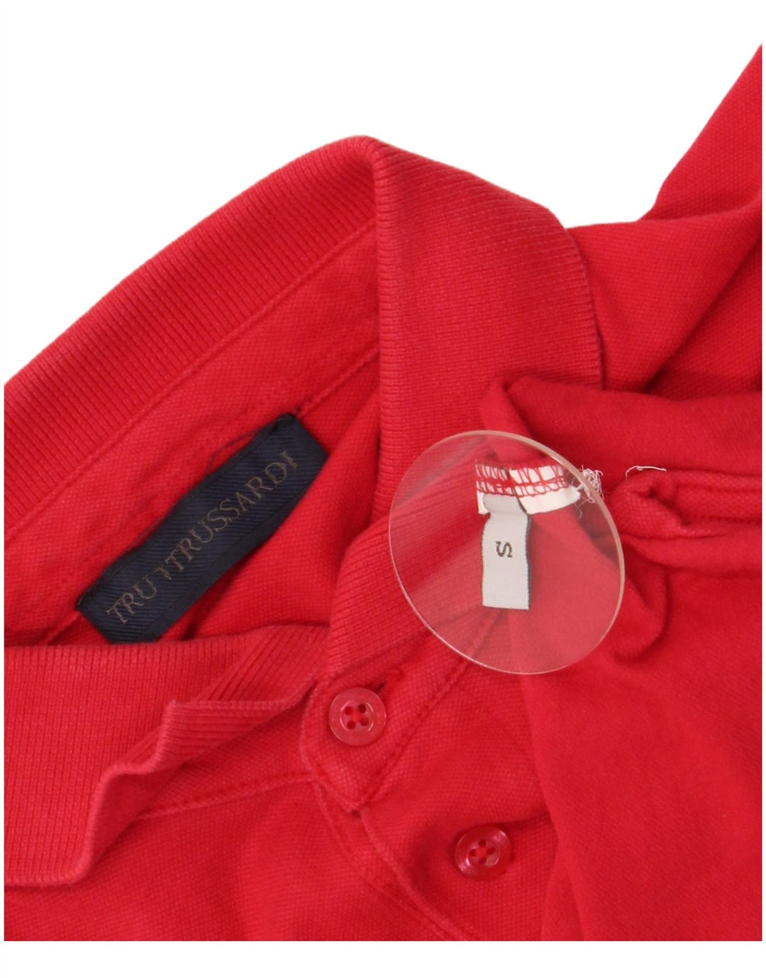 Camisa polo masculina Trussardi pequena vermelha