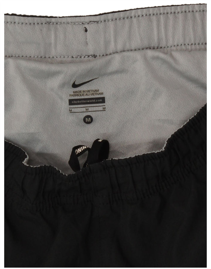 Shorts esportivos masculinos Nike médio preto colorblock poliéster esportivo