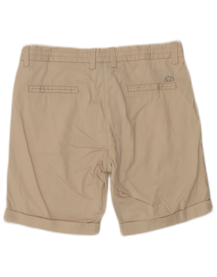 ELLESSE Shorts Chino Feminino IT 42 Médio W30 Algodão Bege