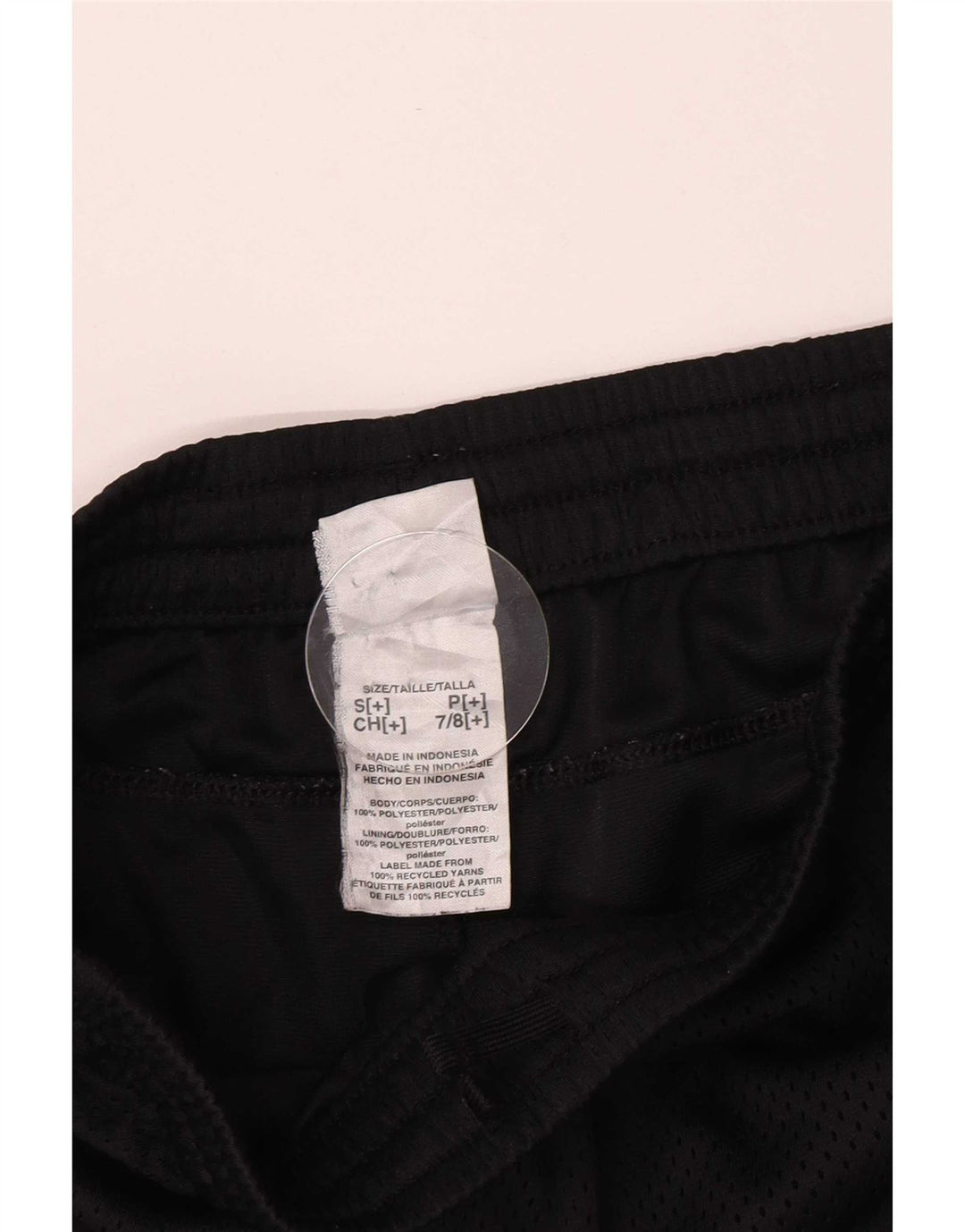 Shorts esportivos Adidas meninos 8-9 anos pequeno poliéster preto