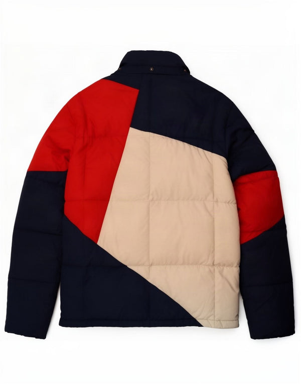 Jaqueta acolchoada masculina Tommy Hilfiger UK 42 XL Multicolorido Colourblock