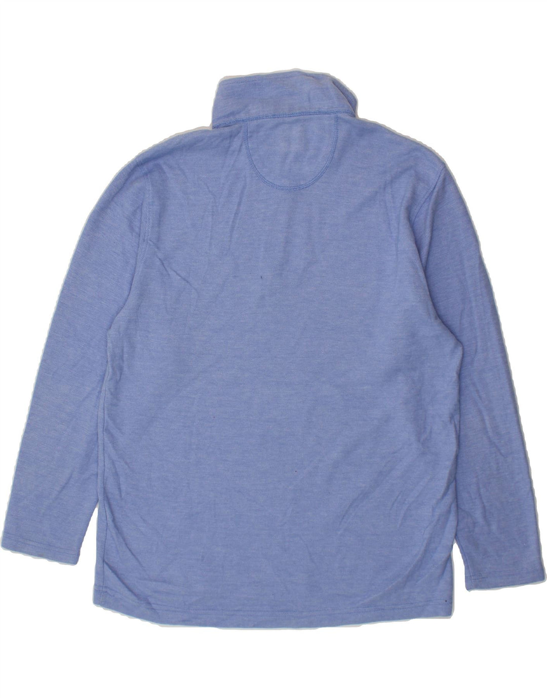IZOD Mens Salt Water Relaxed Fit Zip Neck Sweatshirt Jumper Large Blue Vintage Izod and Second-Hand Izod from Messina Hembry 