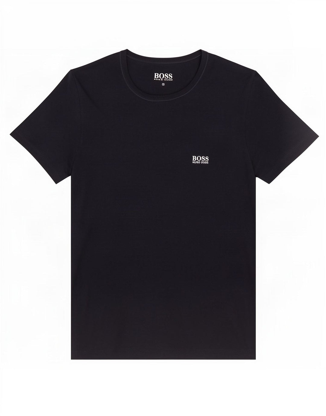 Hugo Boss Mens T-Shirt Top Pequeno Algodão Azul Marinho