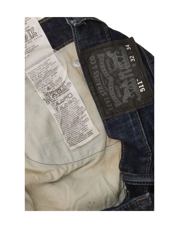 Levi's Masculino 511 Slim Jeans W32 L30 Azul Algodão