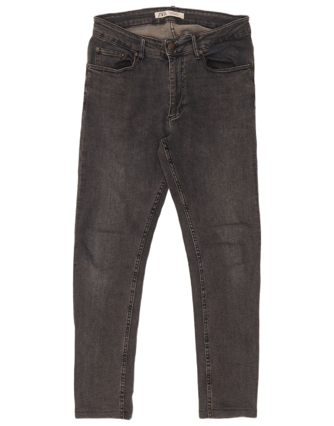 Zara Mens Skinny Jeans EU 40 Médio W31 L29 Cinza