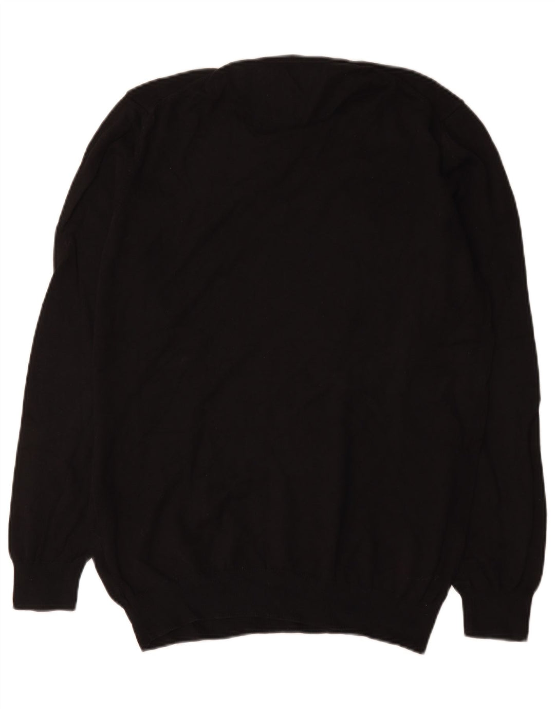 Zara Suéter masculino com gola redonda XL algodão preto