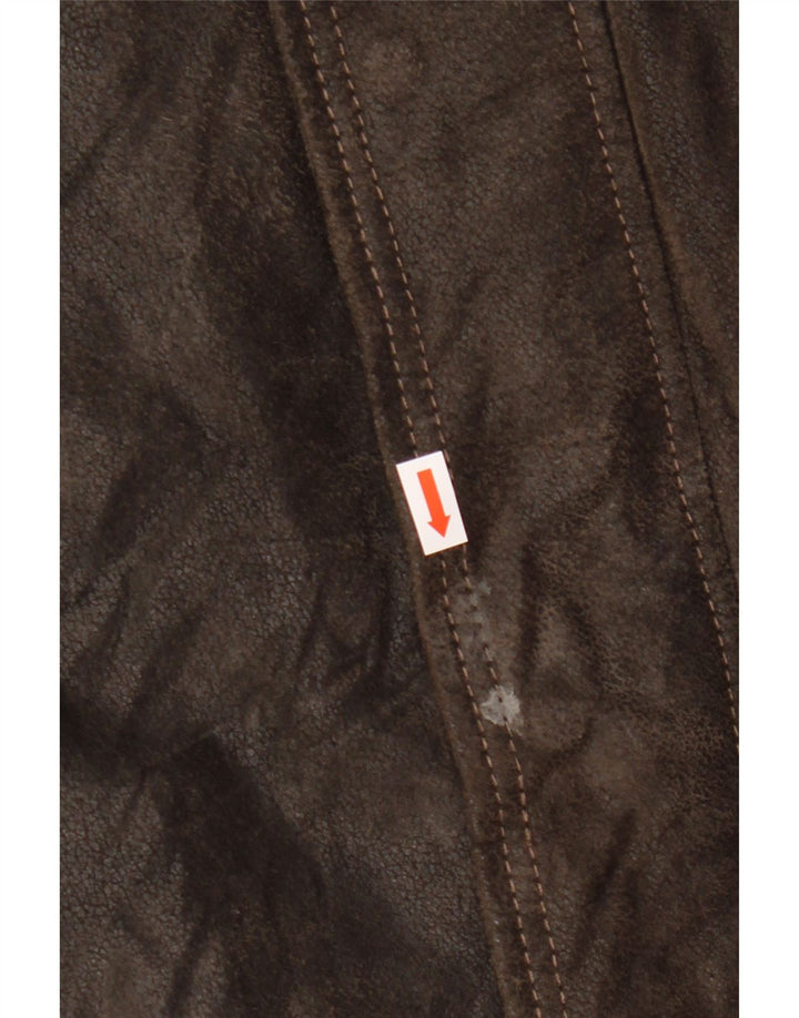 Jaqueta de couro masculina Blackthorn IT 48 couro marrom médio