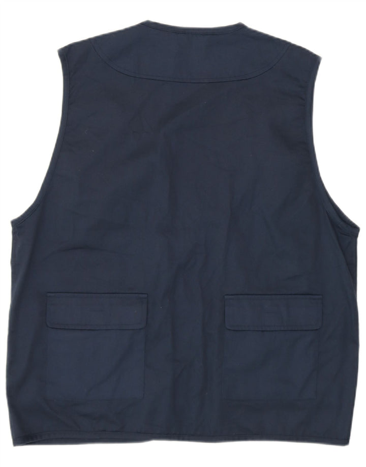 Passport Mens Utility Gilet UK 38 poliéster azul marinho médio