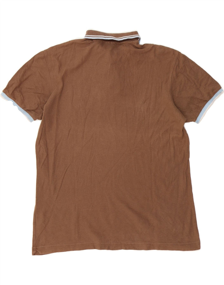 FILA Mens Polo Shirt Large Brown Cotton Vintage Fila and Second-Hand Fila from Messina Hembry 