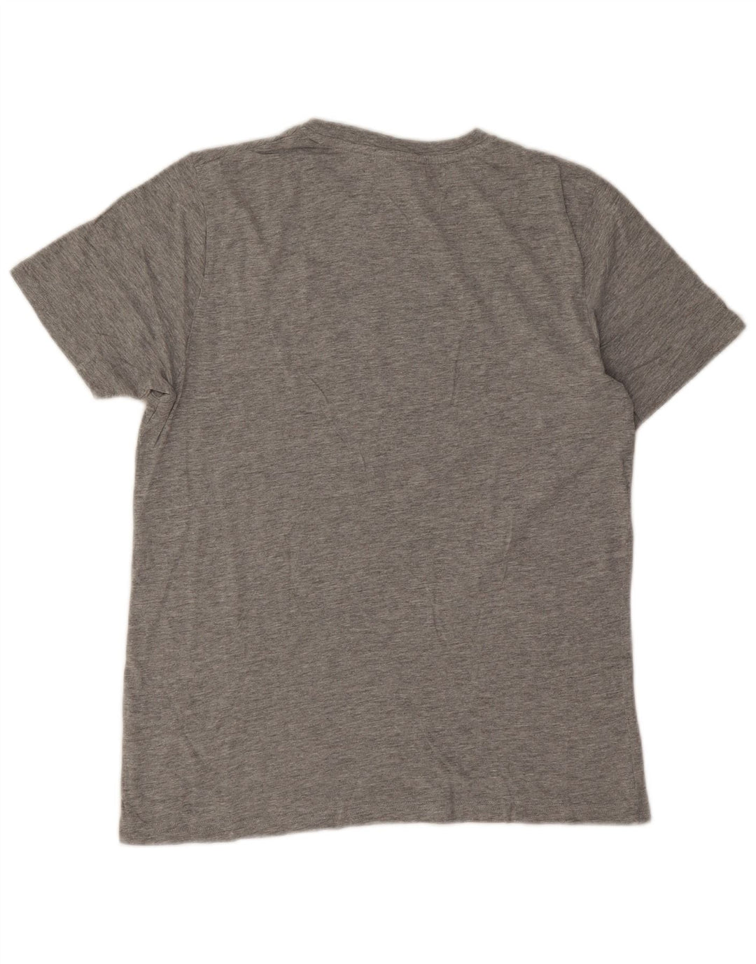Camiseta masculina Ellesse com estampa gráfica de algodão manchado cinza médio