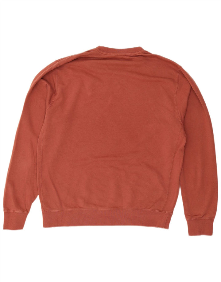 NIKE Mens Moletom Jumper Médio Algodão Vermelho