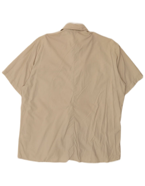 Camisa feminina de manga curta Rohan UK 16 grande poliamida bege