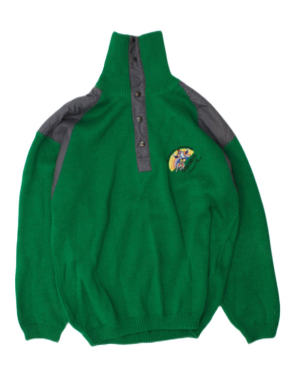 Suéter masculino Conte of Florence com gola redonda XL verde