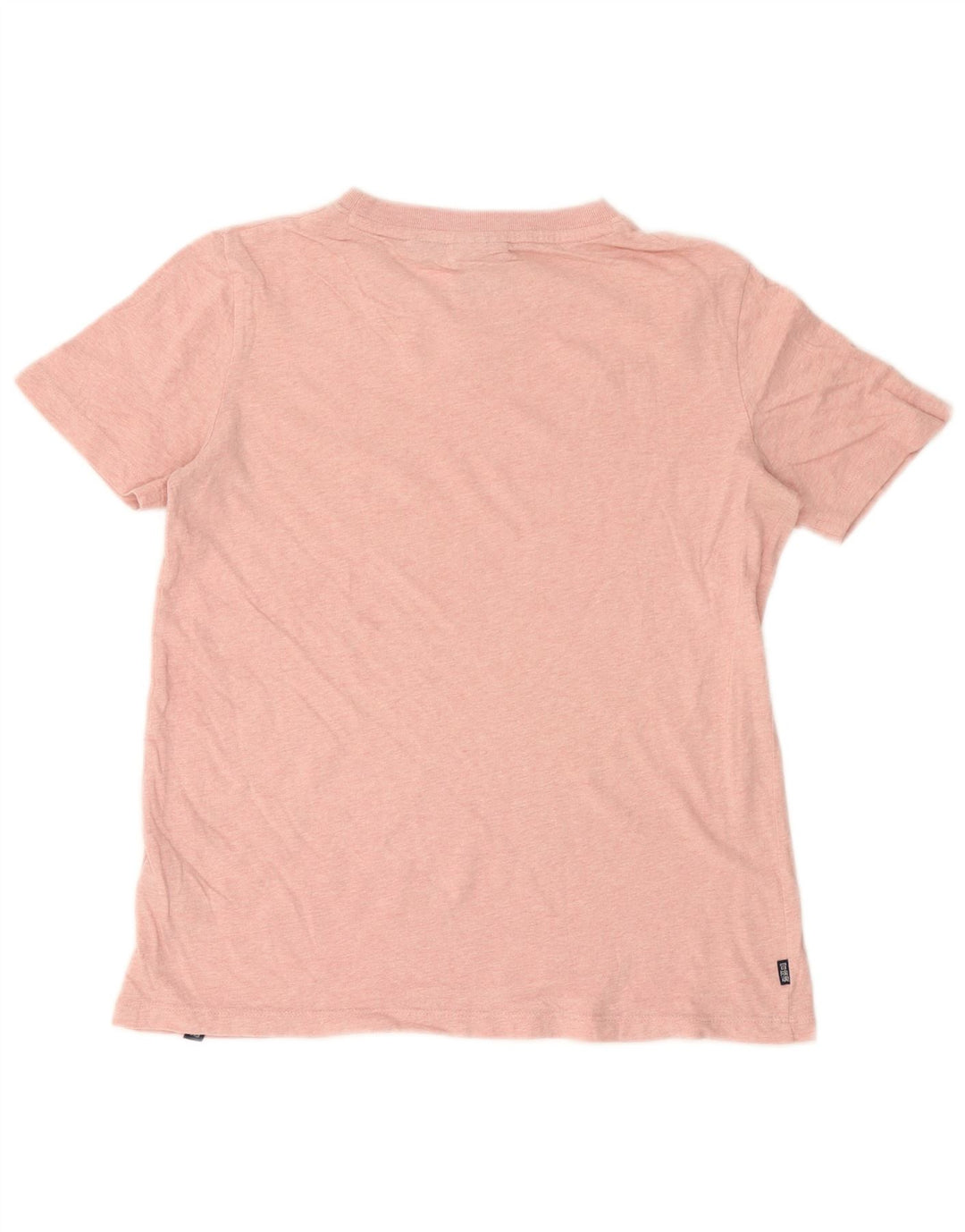 Camiseta feminina Superdry UK 8 pequena algodão rosa
