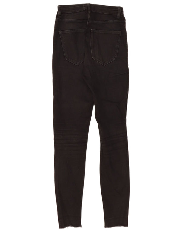 Calça jeans skinny feminina Zara cintura alta EU 34 2XS W24 L29 preta