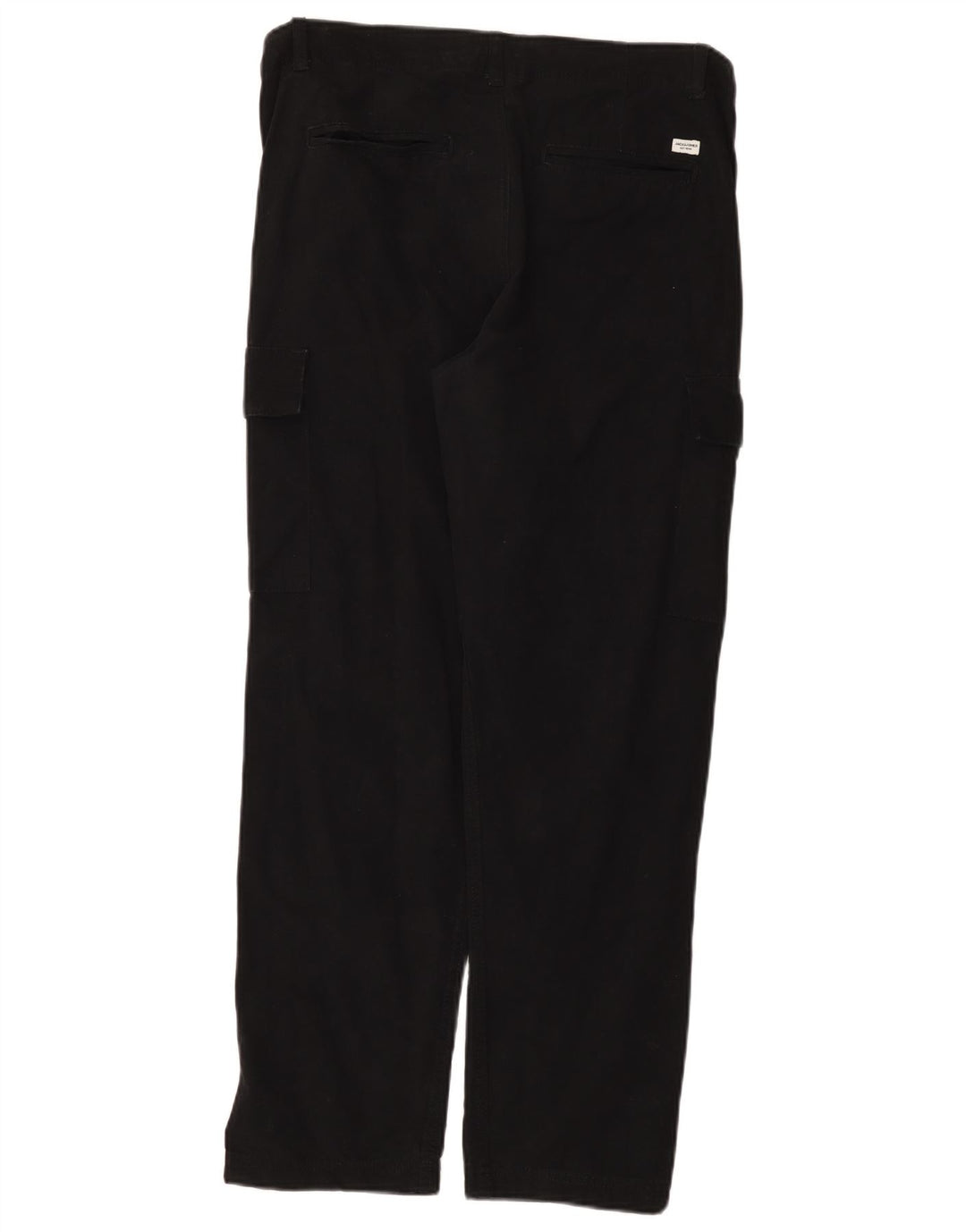 Calça cargo reta masculina Jack & Jones W33 L30 algodão preto
