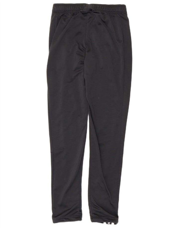 Calças de treino masculinas Adidas UK 36/38 poliéster preto pequeno