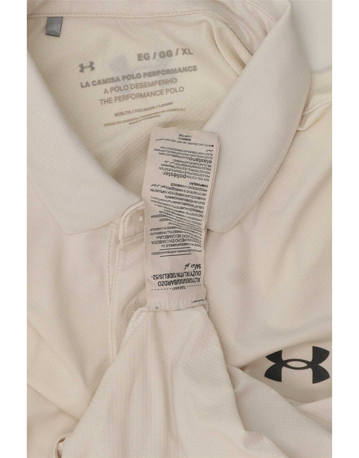 Camisa polo masculina Under Armour XL branca poliéster