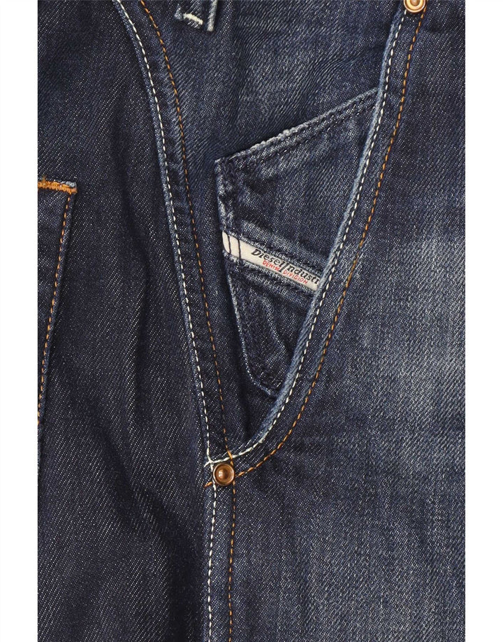 Diesel masculino Pheyo jeans retos desgastados W33 L34 algodão azul marinho