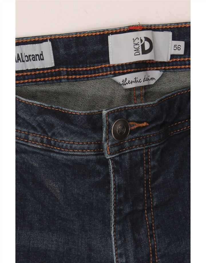 DACK'S Mens Regular Fit Straight Jeans IT 56 3XL W44 L34 Blue Cotton Vintage Dack's and Second-Hand Dack's from Messina Hembry 
