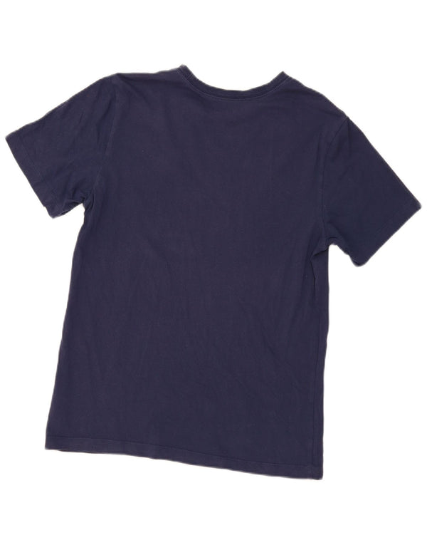 Camiseta masculina Nike Top médio algodão azul marinho