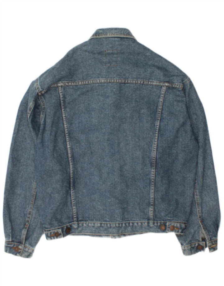 Jaqueta jeans masculina Casucci UK 38 algodão azul médio