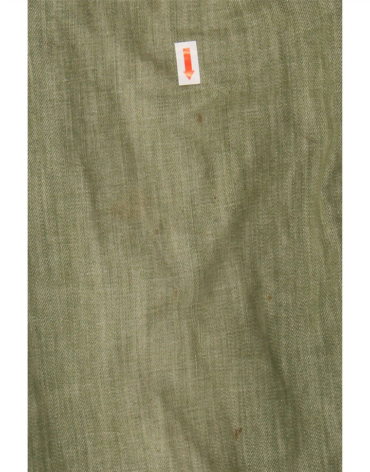Jeans retos femininos TRUSSARDI W31 L31 algodão verde