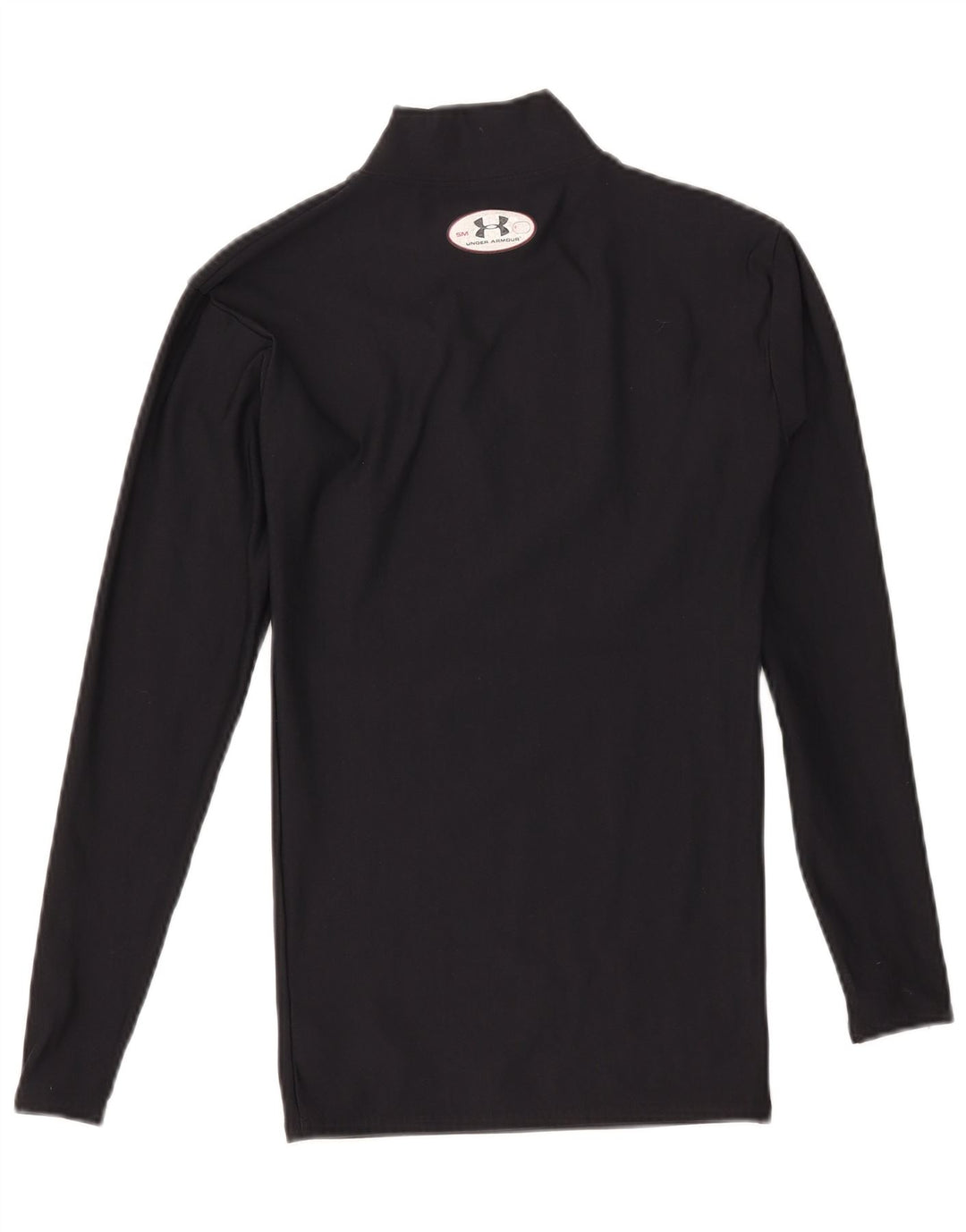 Under Armour Mens Cold Gear Top manga longa poliéster preto pequeno