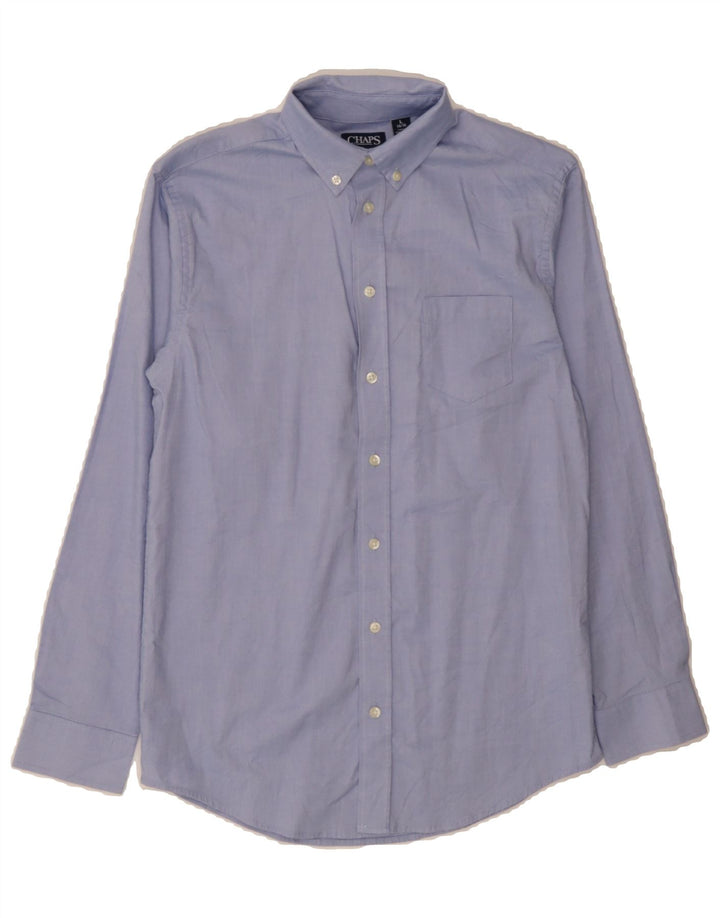 CHAPS Boys Shirt 14-15 Years Large  Purple Cotton Vintage Chaps and Second-Hand Chaps from Messina Hembry 