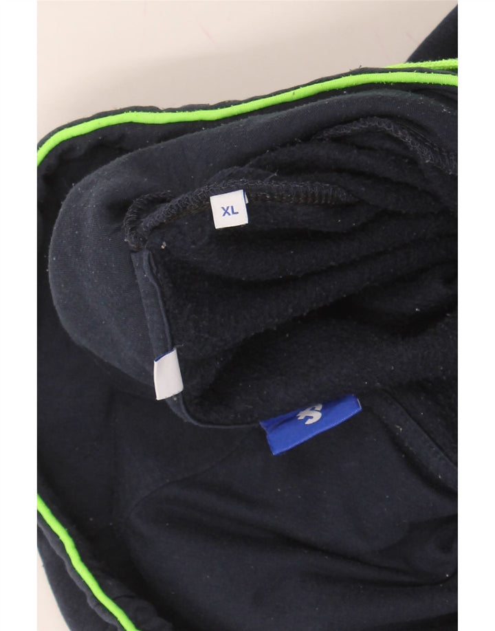 JACK & JONES Mens Hoodie Jumper XL Navy Blue Cotton Vintage Jack & Jones and Second-Hand Jack & Jones from Messina Hembry 