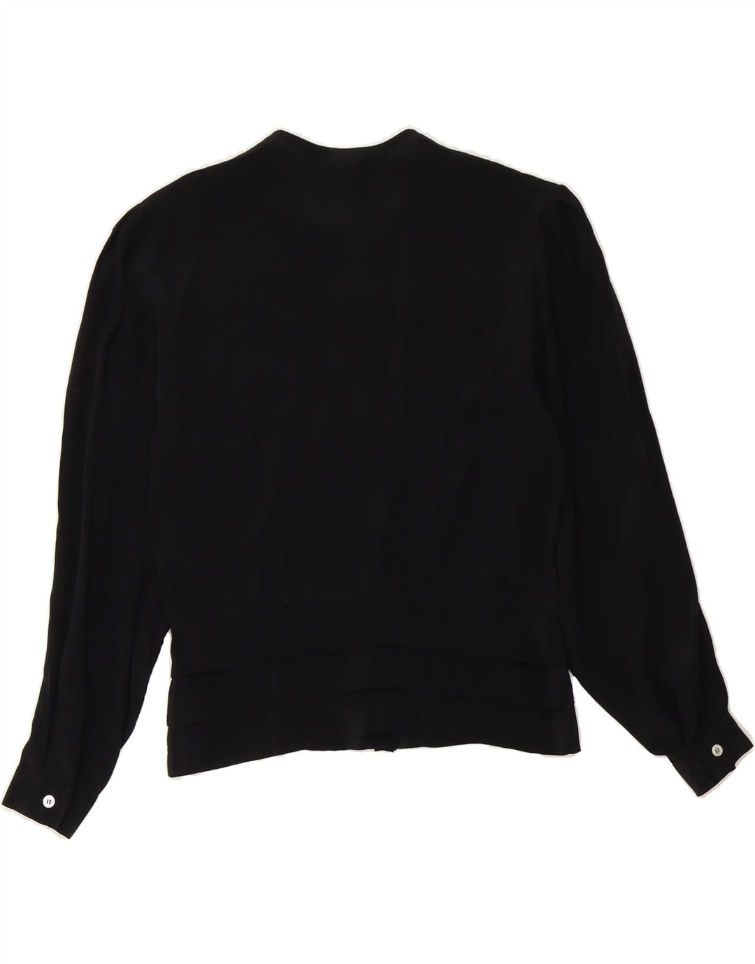 VINTAGE Womens Shirt Blouse IT 42 Medium Black Vintage Vintage and Second-Hand Vintage from Messina Hembry 