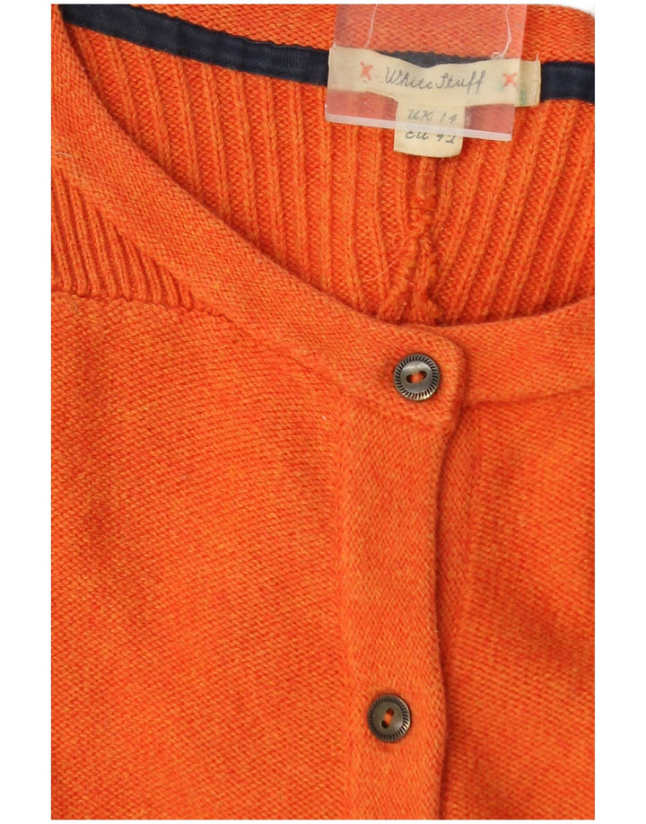 Suéter Cardigan Feminino Colheita White Stuff Reino Unido 14 Médio Laranja