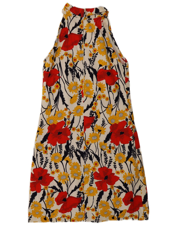 Vestido halter feminino Leonard UK 12 médio floral multicolorido