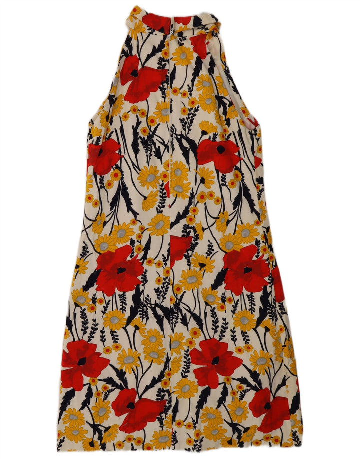 Vestido halter feminino Leonard UK 12 médio floral multicolorido