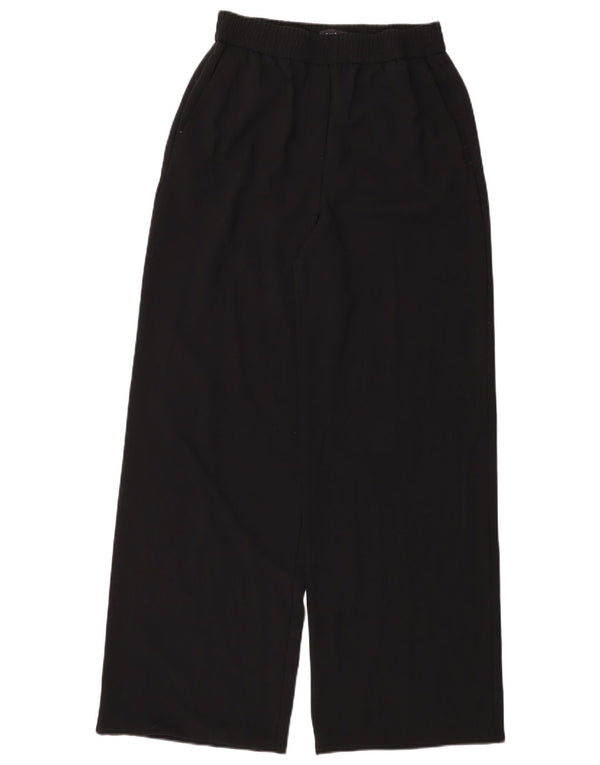 Calça chino feminina de cintura alta Marks & Spencer Reino Unido 10 pequena W30 L31 preta