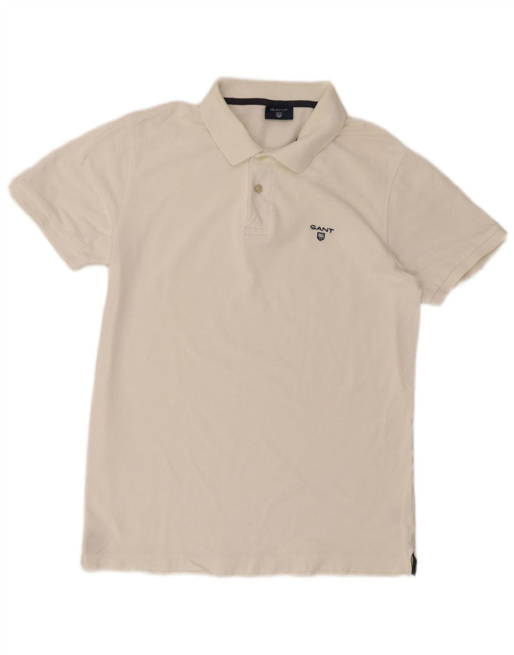Camisa polo masculina Gant médio algodão branco