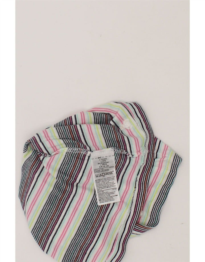 GAP Baby Girls Sleeveless A-Line Dress 18-24 Months Multicoloured Striped Vintage Gap and Second-Hand Gap from Messina Hembry 