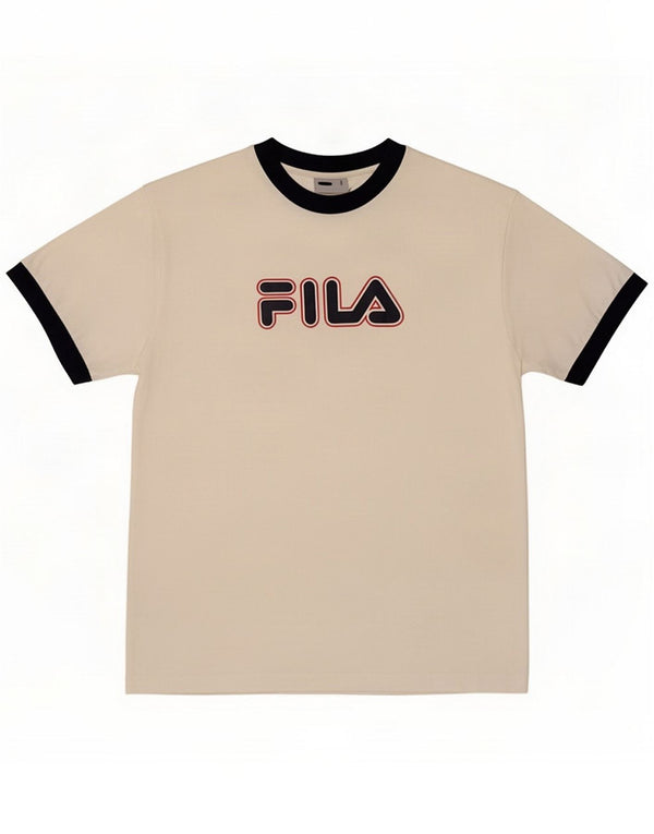 Fila Mens Graphic T-Shirt Top Grande Branco