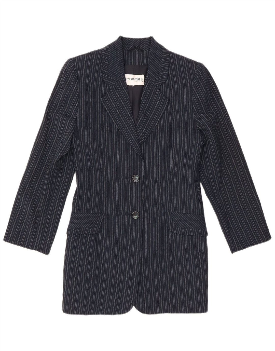 PIERRE CARDIN Conjunto de saia feminina de 2 peças IT 42 Médio W25 L20 Azul marinho